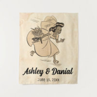 Vintage Retro Funny Bride 50s Style Wedding