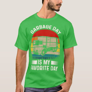 Vintage Retro Garbage Day Is My Favourite Day tee