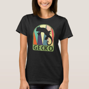 Vintage Retro Gecko Lizard Sleeker Mum Dad Kids T-Shirt