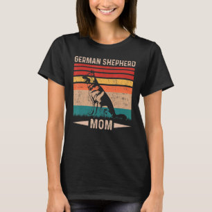 Vintage Retro German Shepherd Mum Mother's Day T-Shirt