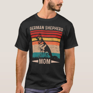 Vintage Retro German Shepherd Mum Mother's Day T-Shirt