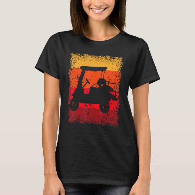 Vintage Retro Golf Player Golfer T-Shirt (Front)