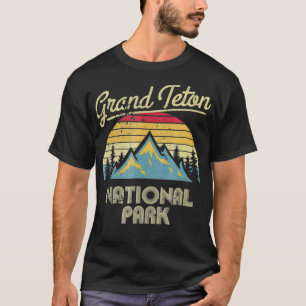 Vintage Retro Grand Teton Tee - National Park T Sh