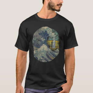 Vintage Retro Great Wave Off Kanagawa Japanese Ret T-Shirt