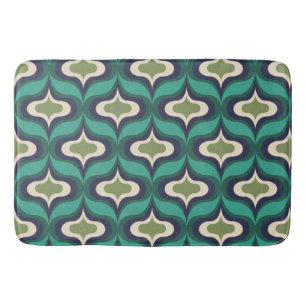 Vintage Retro Green Bath Mat