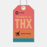 Vintage Retro Grunge Boarding Pass Birthday Party