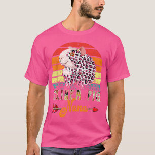 Vintage Retro Guinea Pig Nana Flowers Leopard Guin T-Shirt