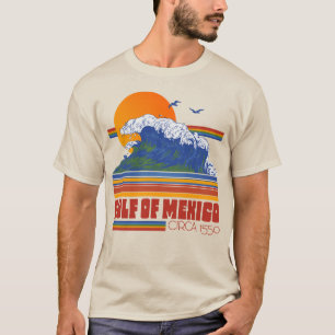 Vintage Retro Gulf Of Mexico 70s/80s Style  T-Shirt