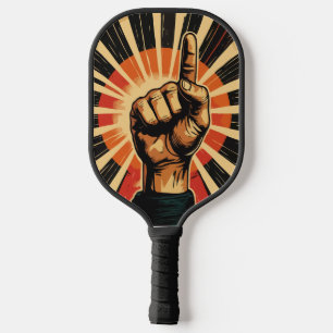 Vintage Retro Hand Pickleball Paddle