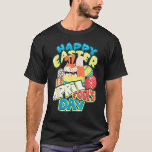 Vintage Retro Happy Easter April Fool's Day Cool T-Shirt