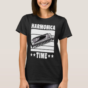 Vintage Retro Harmonica Time 1 T-Shirt