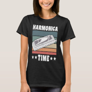 Vintage Retro Harmonica Time  2 T-Shirt
