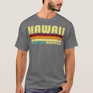 Vintage Retro Hawaii Beaches Vacation T-Shirt