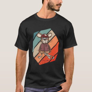 Vintage Retro Hexa Pilot Rat Owner Rodent Rat Love T-Shirt