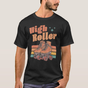 Vintage Retro High Roller Skate Speed Skating Inli T-Shirt