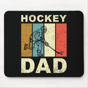 Vintage Retro Hockey Dad Father's Day  Mouse Pad