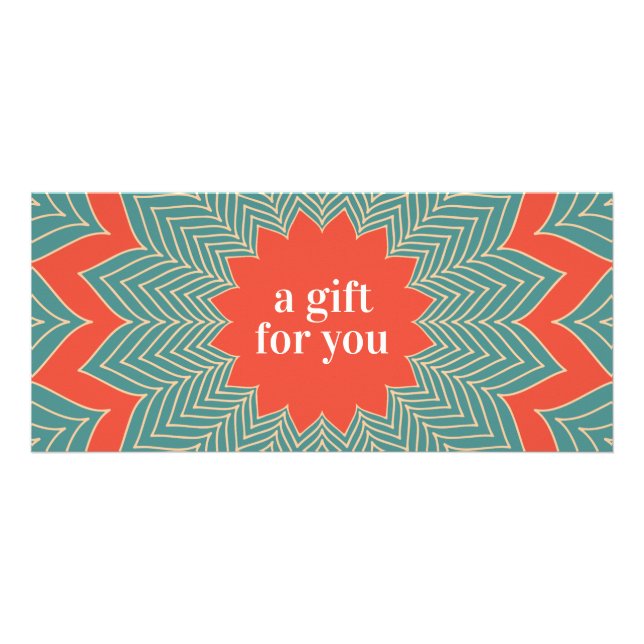 Vintage Retro Holiday  Gift Certificate (Front)