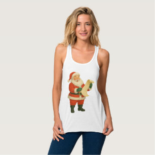 Vintage/retro holly jolly Santa Singlet