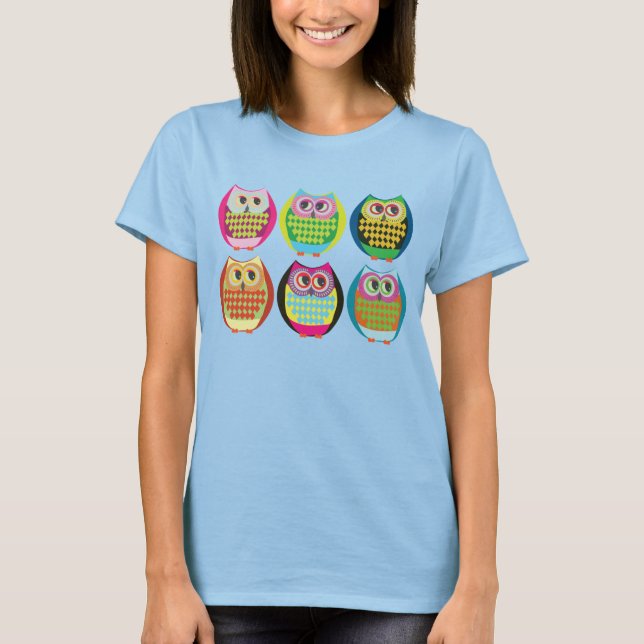 Vintage Retro Hoot Owl Shirt (Front)