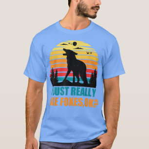 Vintage Retro I Just Really Like Foes OK Cute Fo L T-Shirt