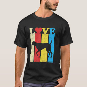 Vintage Retro I Love My German Shorthaired Pointer T-Shirt