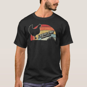 Vintage Retro I Raise Tiny Dinosaurs Chicken 1 T-Shirt