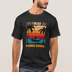 Vintage Retro I Read Banned Books Reader T-Shirt