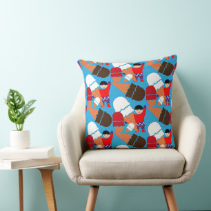 Vintage Retro Ice Cream Art Cushion