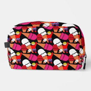Vintage Retro Ice Cream Art Dopp Kit