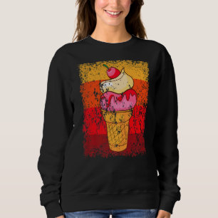 Vintage Retro Ice Cream Sphere Sweatshirt