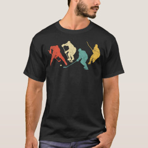 Vintage Retro Ice Hockey Funny Sports Lovers Men W T-Shirt