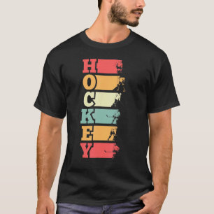 Vintage Retro Ice Hockey Player Sports Fan Player T-Shirt