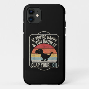 Vintage Retro If You're Happy and You Know It T-Re Case-Mate iPhone Case