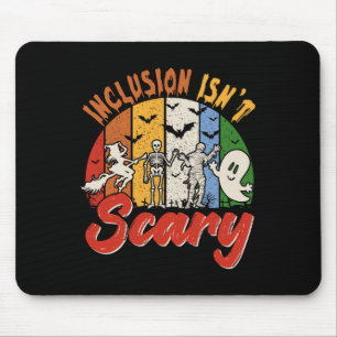 Vintage Retro Inclusion Isn't Scary Halloween Boo  Mouse Pad