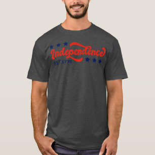 Vintage Retro Independence Day EST 1776 4th of Jul T-Shirt