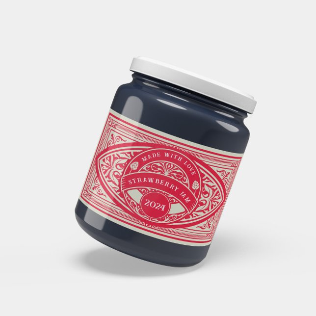 Vintage Retro Jam Label Canning Sticker (Creator Uploaded)