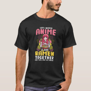 Vintage Retro Japanese Anime Ramen Bowl 90'S Aesth T-Shirt