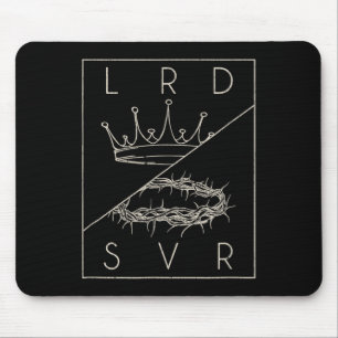 Vintage Retro Jesus Christian Lord & Saviour G Mouse Pad
