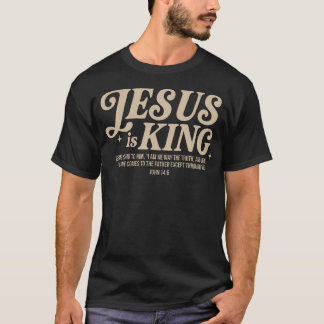 Vintage Retro Jesus Is King Name Gift For Men Wome T-Shirt