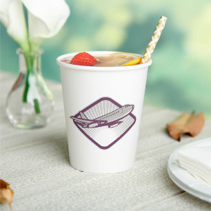 Vintage Retro Jet Aeroplane Aviation Paper Cups