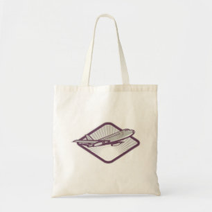 Vintage Retro Jet Aeroplane Aviation Tote Bag