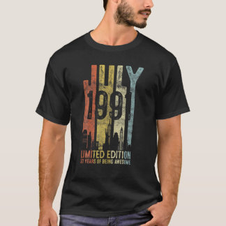 Vintage Retro July 1991 30 Years Of Being Awesome T-Shirt