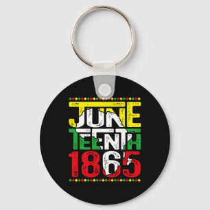 Vintage Retro Juneteenth 1865 African Men Women Bo Key Ring