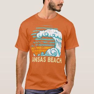 Vintage Retro Kansas Beach T-Shirt