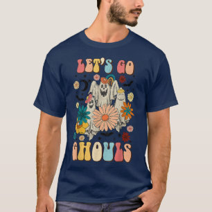 Vintage Retro Lets Go Ghouls Halloween Outfit Cost T-Shirt