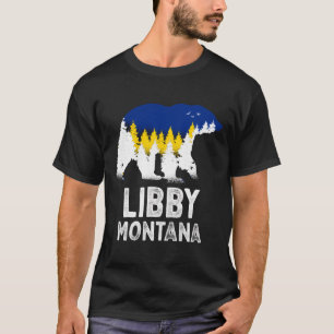 Vintage Retro Libby Montana Grizzly Bear Mt Vacati T-Shirt