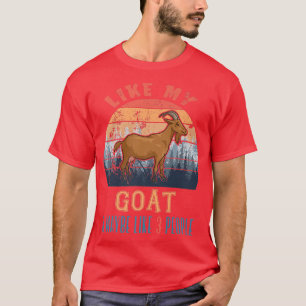 Vintage Retro Like My Goat And Maybe Like 3 People T-Shirt