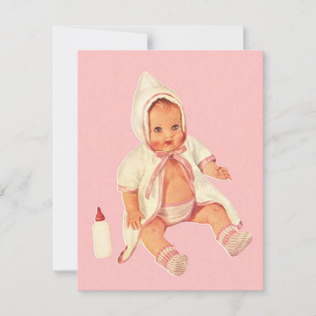 Vintage Retro Little Baby Shower Gift (Front)