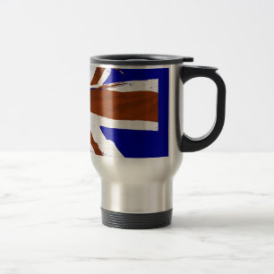 Vintage Retro look Union Jack Art Travel Mug
