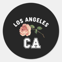 Vintage Retro Los Angeles California City Floral